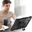 Husa blindată pentru Lenovo Tab M11, carcasă de protecție 360 cu slot pentru stylus, negru