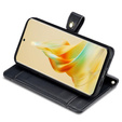 Cu clapetă pentru Oppo Reno8 T 4G, Wallet Zipper Pocket, negru