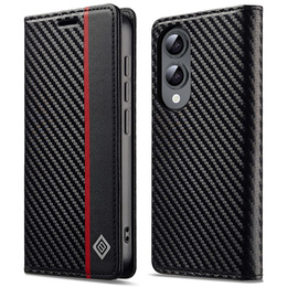 Carcasă cu clapetă pentru Samsung Galaxy S25 Edge, Carbon LC.IMEEKE, negru