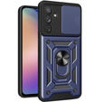 Husă blindată pentru Samsung Galaxy A54 5G, CamShield Slide, albastru
