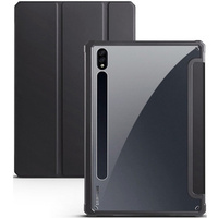 Husă pentru Samsung Galaxy Tab S7 Plus / Tab S7 FE, Smartcase Hybrid, cu spațiu pentru stylus, negru