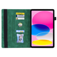 Husă pentru iPad 10.9 2022 10 Gen, Classic, cu spațiu pentru stylus, verde
