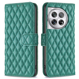 Cu clapetă pentru OnePlus 12 5G, Wallet, BINFEN COLOR, verde