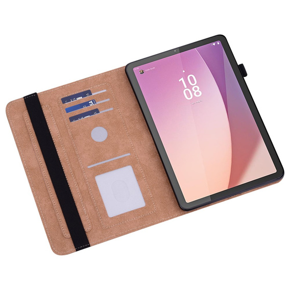 Husă pentru Lenovo Tab M9, Classic, cu spațiu pentru stylus, roșu