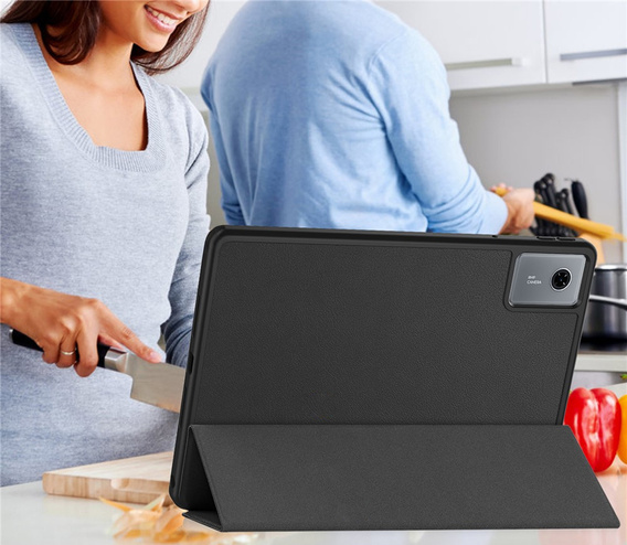 Husă pentru Lenovo Idea Tab 11" 2025 TB336FU TB336ZU, suport, Smartcase cu suport pentru stylus, negru