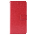 Cu clapetă pentru Infinix Hot 11s, Crazy Horse Wallet, roșu