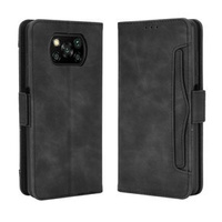 Cu clapetă pentru Xiaomi Poco X3 NFC / Poco X3 Pro, Card Slot, negru