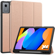 Husă pentru Lenovo Idea Tab 11" / Tab K11 11" (2 gen.), suport, Smartcase cu suport pentru stylus, auriu roz