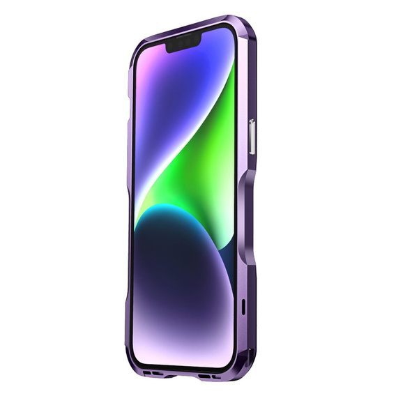 Husa LUPHIE pentru iPhone 14 Plus, Armor Bumper, violet