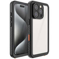 Husă impermeabilă IP68 pentru iPhone 16 Pro, negru