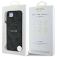 GUESS Huse pentru iPhone 16E, 4G Ring Classic Logo, negru