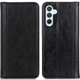 Huse pentru Samsung Galaxy S23 FE, Wallet Litchi Leather, negru