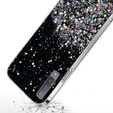 Huse pentru Samsung Galaxy A7 2018, Glittery, negru