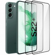 2x sticlă călită pentru Samsung Galaxy S22, ERBORD 3D pentru întregul display