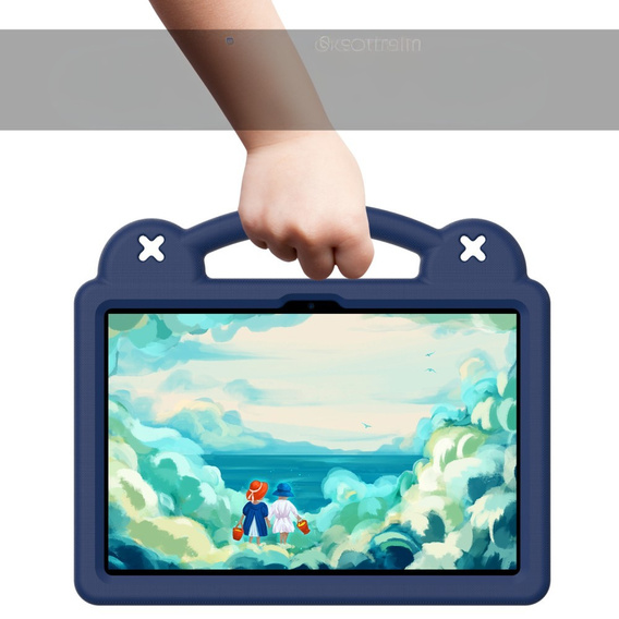 Husă pentru copii pentru Lenovo Tab TB311FU, Cute Patterns, cu suport, albastru închis