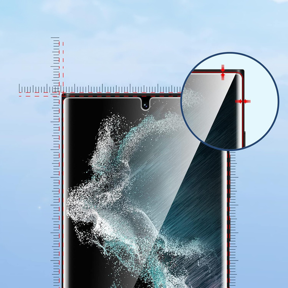 2x sticlă ceramică ERBORD Hybrid Glass pentru Samsung Galaxy S22 Ultra