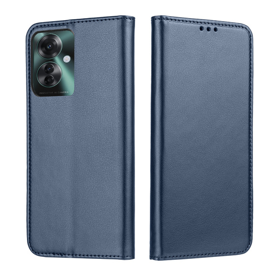 Husă pentru Oppo Reno 11F 5G, Smart Magnet, albastru închis + sticlă 9H