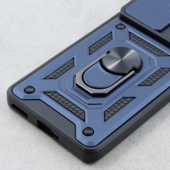 Husă blindată pentru Oppo Reno 10 / 10 Pro, CamShield Slide, albastru