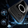 Carcasă impermeabilă IP68 pentru iPhone 16 Plus, SHELLBOX MagSafe, negru