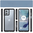 Huse pentru Motorola Moto G53 5G, Fusion Hybrid, transparent / negru