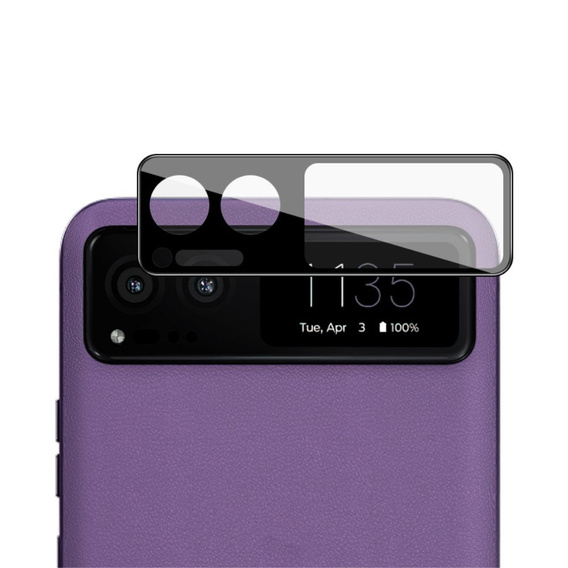 IMAK Camera Glass pentru Motorola Razr 40 5G, negru
