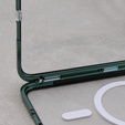Carcasa Magnetic Dual Glass MagSafe pentru Samsung Galaxy S23, verde