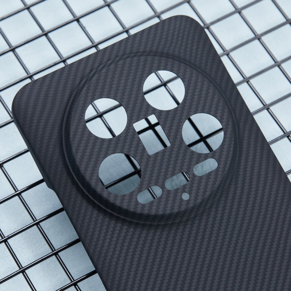 Husă pentru Xiaomi 14 Ultra, Aramid Fiber Cover, negru