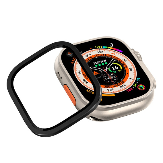 Cadru de protecție cu sticlă călită pentru Apple Watch Ultra 1/2/3 49 mm