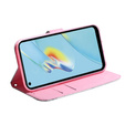 Cu clapetă pentru Oppo A17, Wallet, kwiat, alb