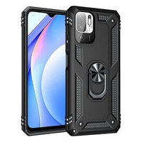 Husă blindată pentru Xiaomi Redmi Note 10 5G, Nox Case Ring, negru