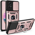 Husă blindată pentru Xiaomi Redmi Note 12S 4G, CamShield Slide, roz rose gold