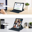 Husă pentru tastatură pentru iPad Pro 11" 2024 (5 gen.), Rotary 360° Leather, albastru închis