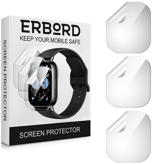 3x ERBORD Hydrogel Foil pentru Xiaomi Redmi Watch 5 Lite