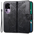 Cu clapetă pentru Oppo Reno 10 / 10 Pro, Butterfly, negru