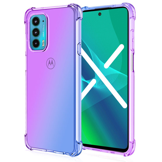 Husa pentru Motorola Moto Edge 30, Gradient Dropproof, albastru