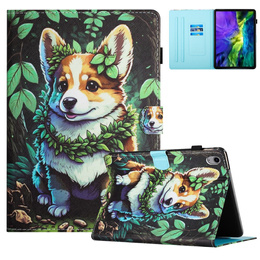 Husă pentru iPad 10.9" 2022 (10 gen.), cu clapetă, corgi dog
