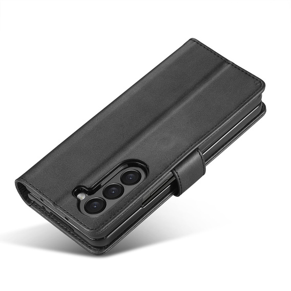 Cu clapetă pentru Samsung Galaxy Z Fold6 5G, LC.IMEEKE, negru