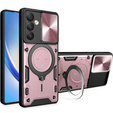 Husă blindată pentru Samsung Galaxy A54 5G, CamShield Slide, roz rose gold