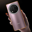 Husa pentru Honor Magic 7 Lite, Magnetic Dual Glass, portocaliu