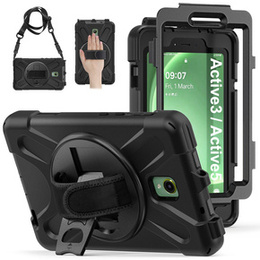 Husa blindată pentru Samsung Galaxy Tab Active 3 T570 / 5 X306B, carcasă de protecție 360 cu slot pentru stylus, negru