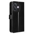 Cu clapetă pentru Oppo A40 / Oppo A40m, Crazy Horse Wallet, negru