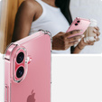 Carcasă pentru iPhone 16 Plus, Erbord Dropproof, transparentă + Sticlă