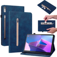 Huse pentru Lenovo Tab P11 Pro Gen 2, Wallet Pen Slot, albastru