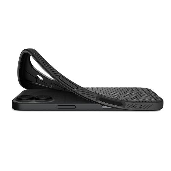 Carcasă Spigen Liquid Air pentru iPhone 17, negru mat