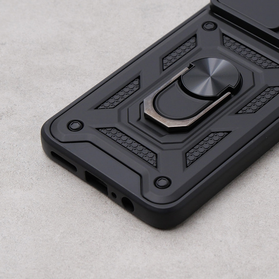Husă blindată pentru Motorola Moto G84 5G, CamShield Slide, negru