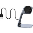 Stație de andocare USB din aluminiu pentru Garmin Fenix 7/7S/7X/6/6X/6S, gri