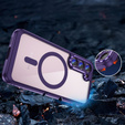 Husă pentru Samsung Galaxy S23, ERBORD Impact Guard, MagSafe, violet închis