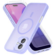 Husă pentru iPhone 16 Plus, pentru MagSafe, ERBORD Matt Case, violet + sticlă pentru ecran