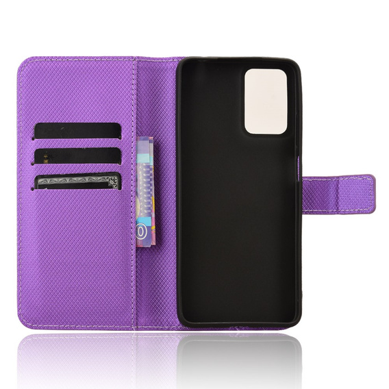 Cu clapetă pentru Motorola Moto G24 / G24 Power / G04, Wallet Smart Magnet, violet