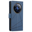 Husă cu clapetă pentru Realme 12 Pro 5G / 12 Pro+ 5G, Leather Line Wallet, albastru